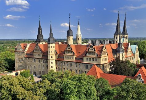 Das Merseburger Schloss aus der Luft